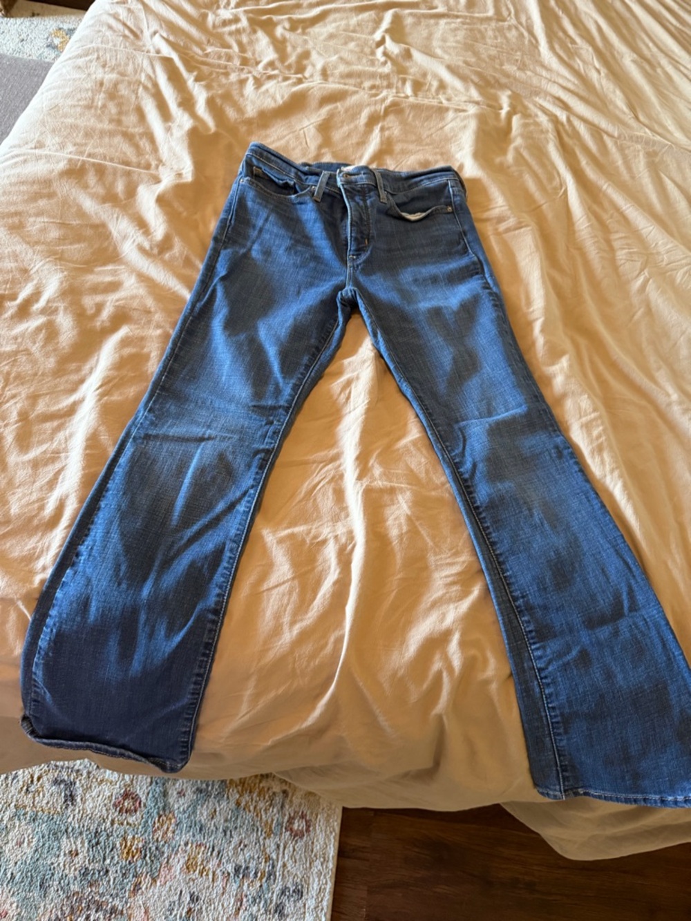 Levi's Dark Blue Flared Jeans - Women's